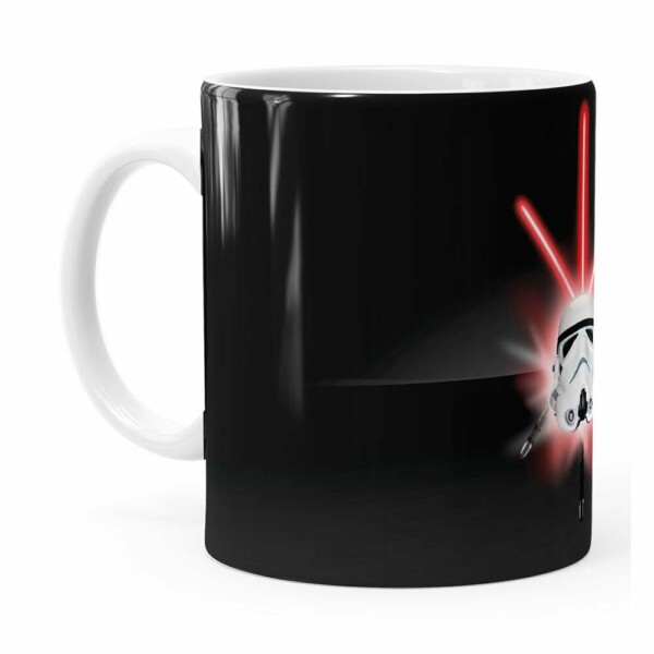 Caneca Star Wars Stormtrooper Espadas Branca