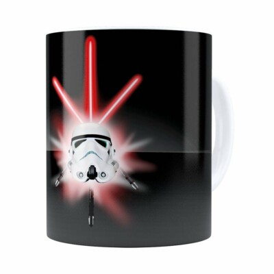 Caneca Star Wars Stormtrooper Espadas Branca