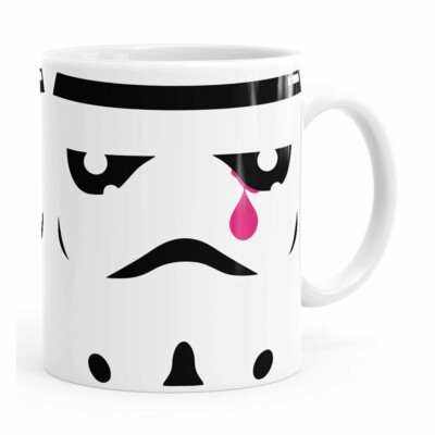 Caneca Star Wars Stormtrooper Face Lágrima Branca