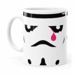 Caneca Star Wars Stormtrooper Face Lágrima Branca