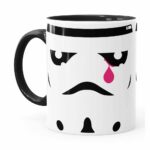 Caneca Star Wars Stormtrooper Face Lágrima Preta