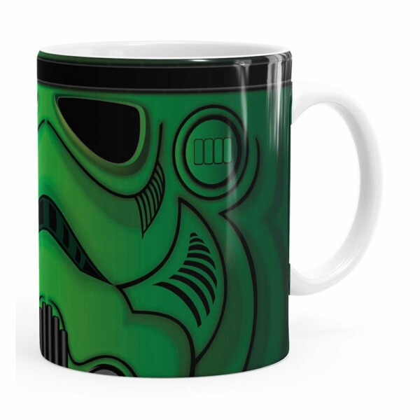 Caneca Star Wars Stormtrooper Green Branca