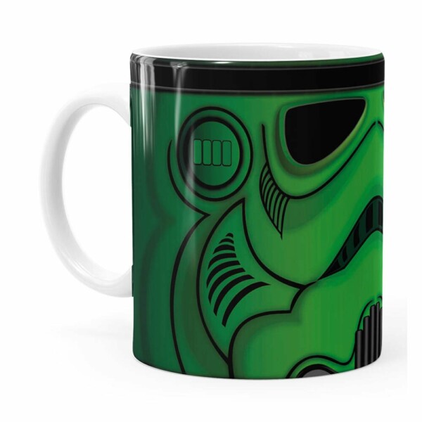 Caneca Star Wars Stormtrooper Green Branca