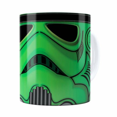Caneca Star Wars Stormtrooper Green Branca