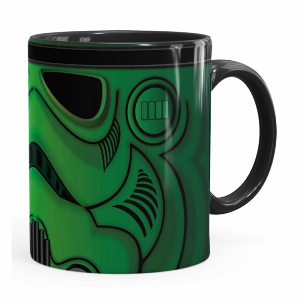 Caneca Star Wars Stormtrooper Green Preta