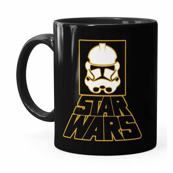 Caneca Star Wars Stormtrooper Logo V01 Preta