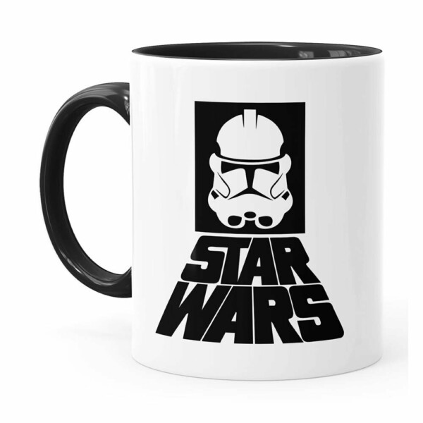 Caneca Star Wars Stormtrooper Logo V02 Preta