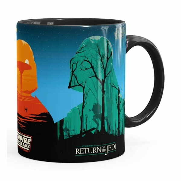 Caneca Star Wars Triologia Preta