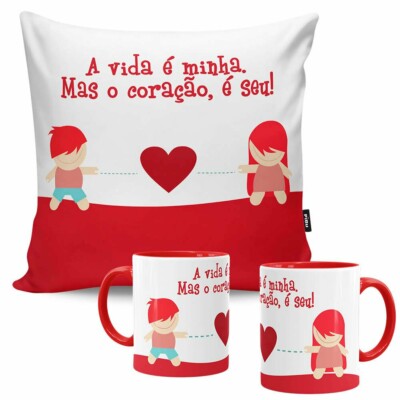 Kit Presente A Vida é Minha, Coração é Seu V01
