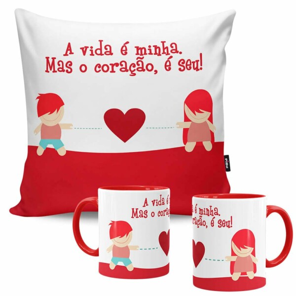 Kit Presente A Vida é Minha, Coração é Seu V01