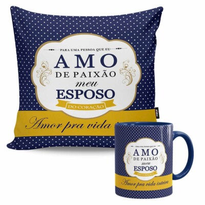 Kit Presente Amo De Paixão Meu Esposo