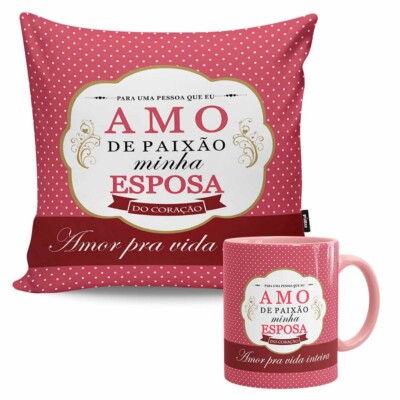 Kit Presente Amo De Paixão Minha Esposa