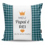 Almofada Personalizada Papai é Rei Com Foto
