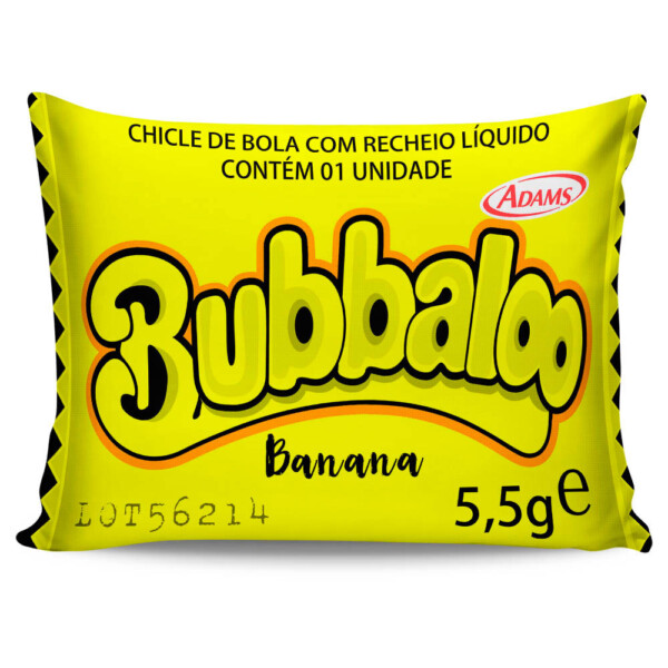 Almofada Retrô Bubbaloo Banana 20x30cm