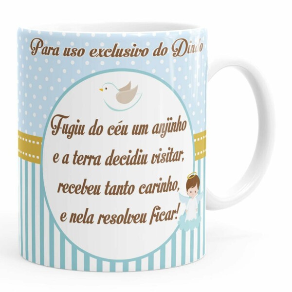 Caneca Personalizada Batizado Anjinho 03