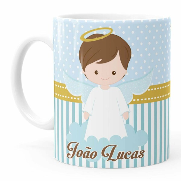 Caneca Personalizada Batizado Anjinho 03