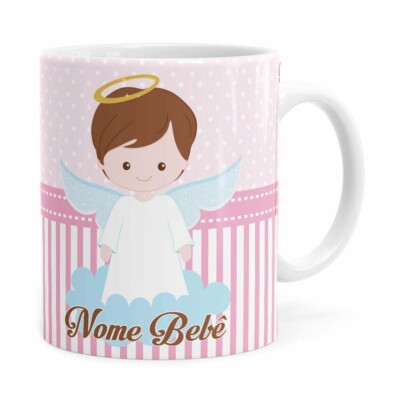 Caneca Personalizada Dinda Anjinho 04 Branca