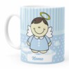 Caneca Personalizada Dindo Anjinho Azul Branca