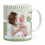 Caneca Personalizada Dindo Anjinho Verde Branca