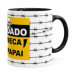 Caneca Do Papai Arame Farpado Preta