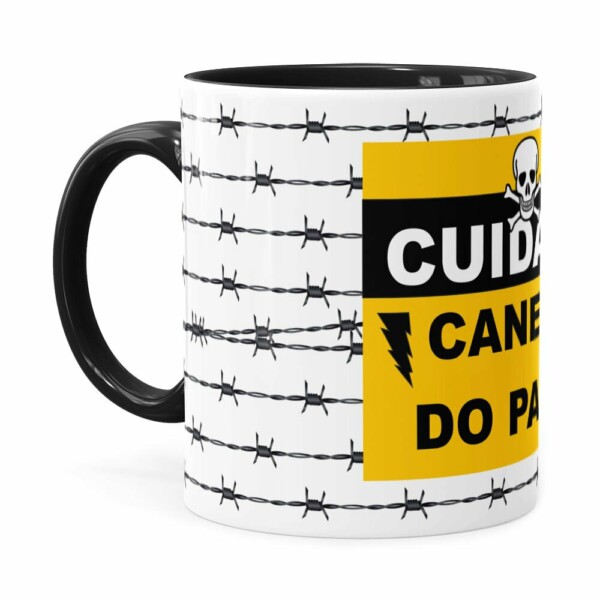 Caneca Do Papai Arame Farpado Preta