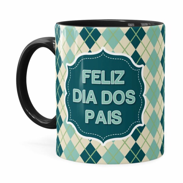 Caneca Feliz Dia Dos Pais V01 Preta