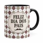 Caneca Feliz Dia Dos Pais V02 Preta