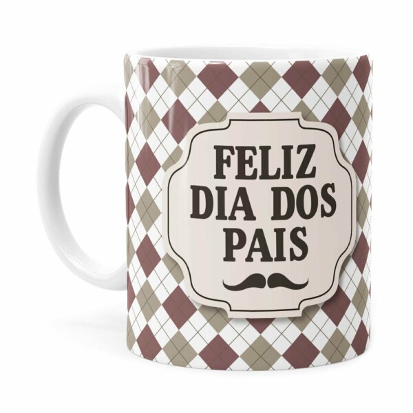Caneca Feliz Dia Dos Pais V02 Branca