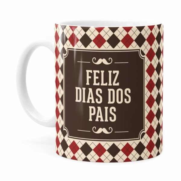 Caneca Feliz Dia Dos Pais V03 Branca
