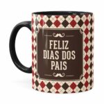 Caneca Feliz Dia Dos Pais V03 Preta