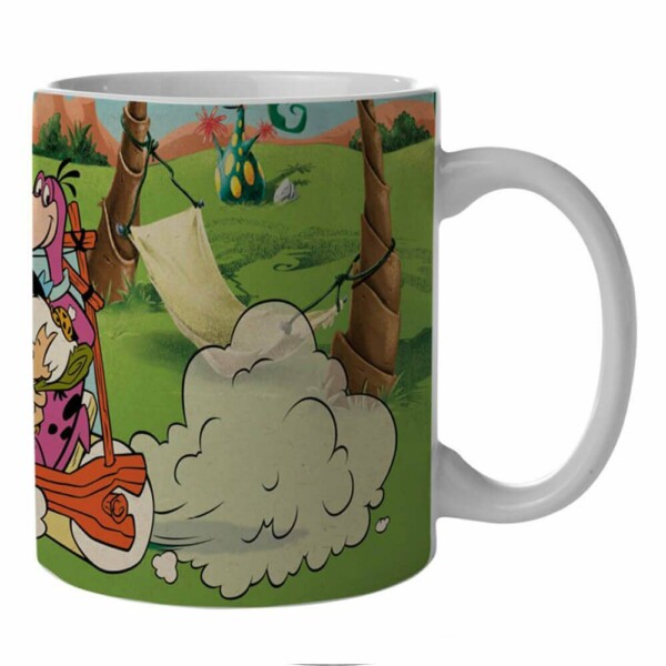 Caneca Flintstones Family In Car 300ml