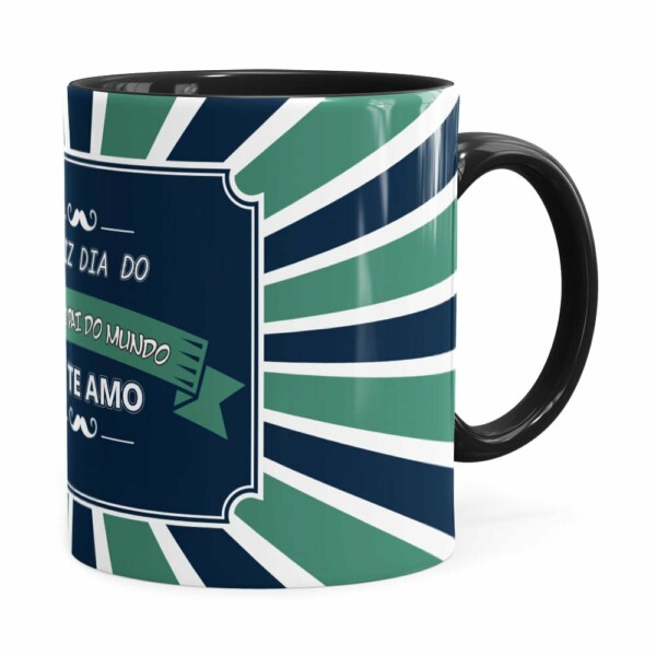Caneca Melhor Pai Do Mundo V02 Preta