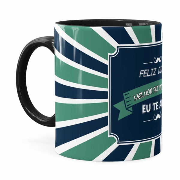 Caneca Melhor Pai Do Mundo V02 Preta