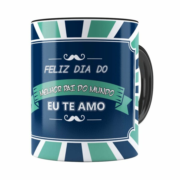 Caneca Melhor Pai Do Mundo V02 Preta