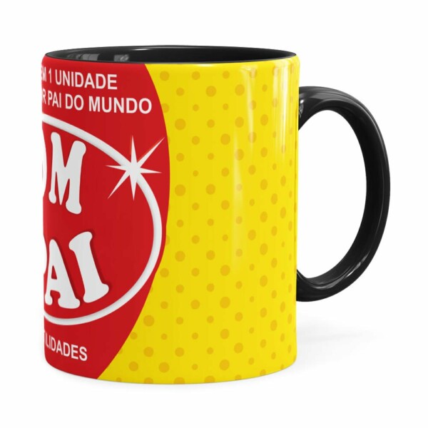 Caneca Pai Bombril 1001 Utilidades Preta