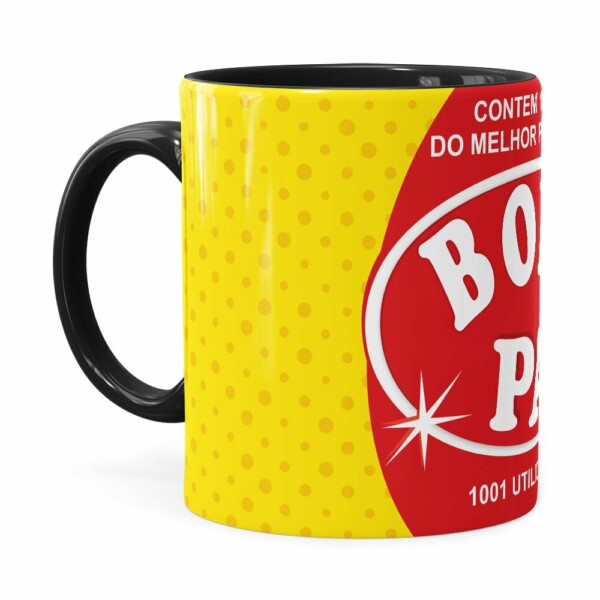Caneca Pai Bombril 1001 Utilidades Preta