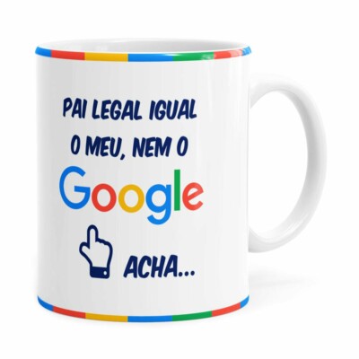 Caneca Pai Google V02 Preta
