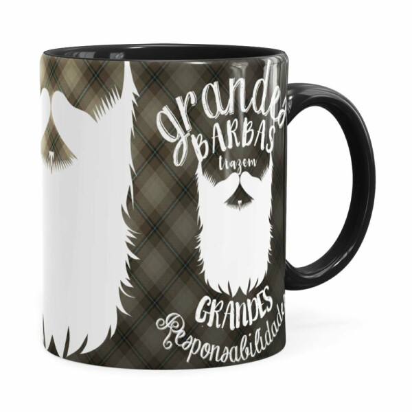 Caneca Pai Grandes Barbas V02 Preta
