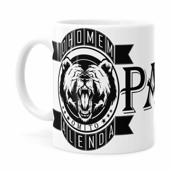 Caneca Pai O Homem, O Mito, A Lenda Branca