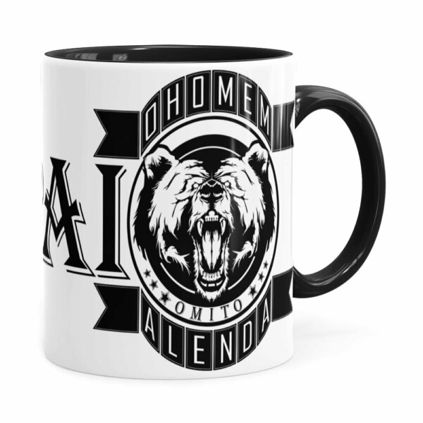 Caneca Pai O Homem, O Mito, A Lenda Preta