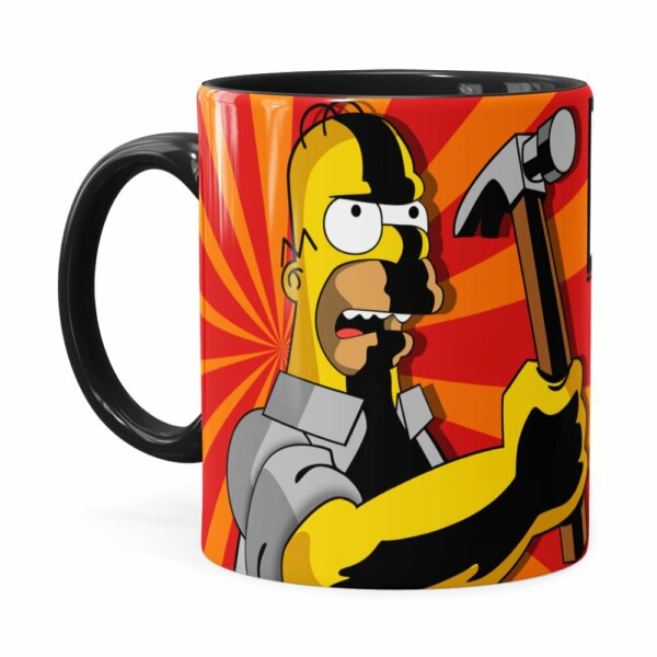 Caneca Pai Simpson Eu Faço Preta