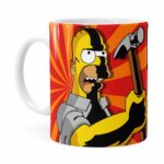 Caneca Pai Simpson Eu Faço Branca