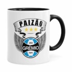 Caneca Personalizada Paizão Grêmio Asas Preta