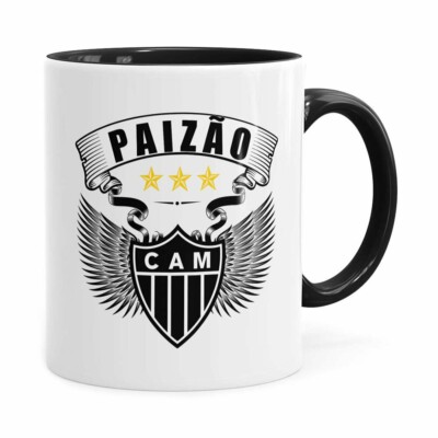 Caneca Personalizada Paizão Atlético Mineiro Asas Preta
