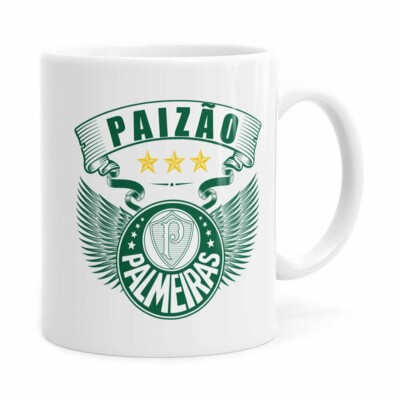 Caneca Personalizada Paizão Palmeiras Asas Branca
