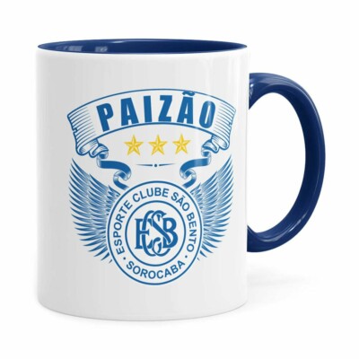 Caneca Personalizada Paizão São Bento Asas Azul