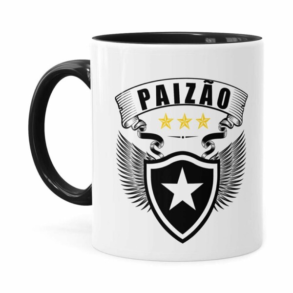 Caneca Personalizada Paizão Botafogo Asas Preta