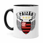 Caneca Personalizada Paizão Flamengo Asas Preta