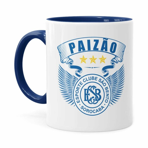 Caneca Personalizada Paizão São Bento Asas Azul