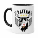 Caneca Personalizada Paizão Vasco Asas Preta